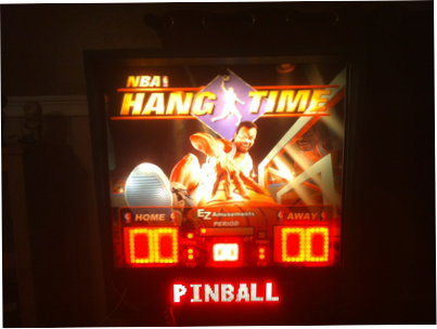 NBA Hangtime Pinball Backglass COMPLETE