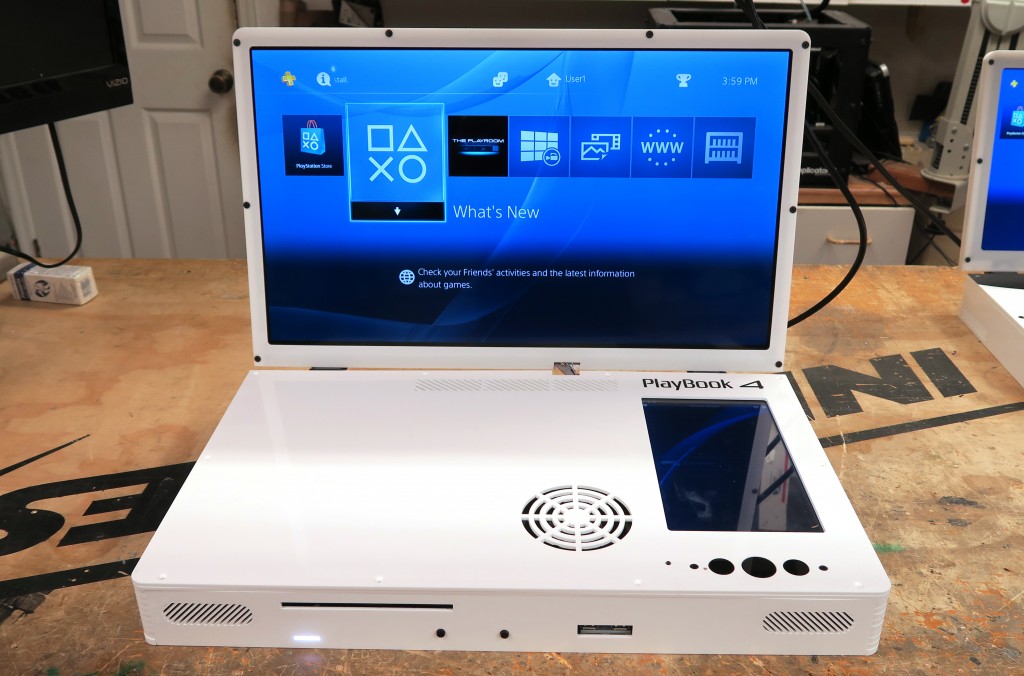 PlayBook 4: engenheiro cria versão portátil do PlayStation 4 por R